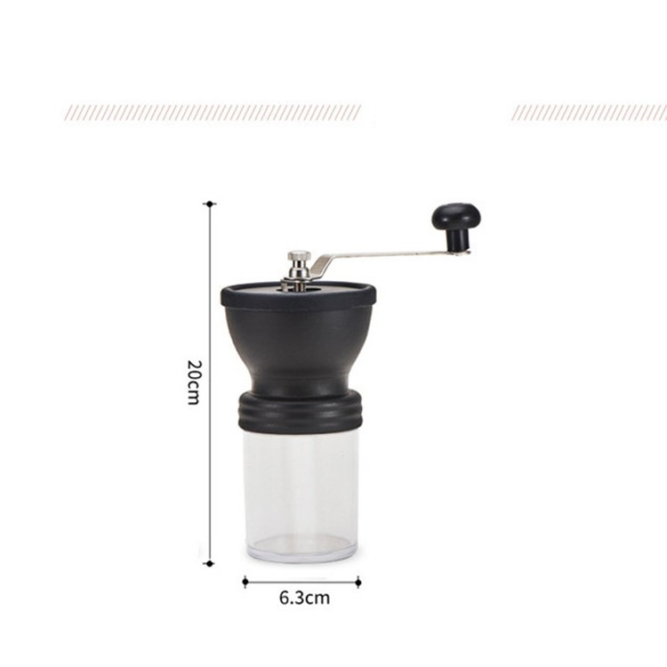100G Manual Coffee Grinder Washable Ceramic Core Hand Burr Mill Grinder Maker - Black-6