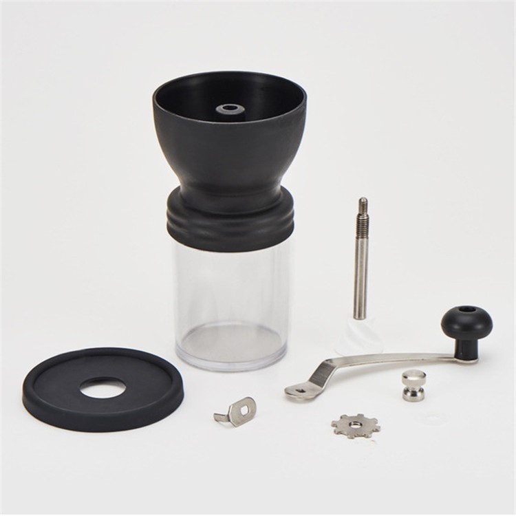 100G Manual Coffee Grinder Washable Ceramic Core Hand Burr Mill Grinder Maker - Black-8