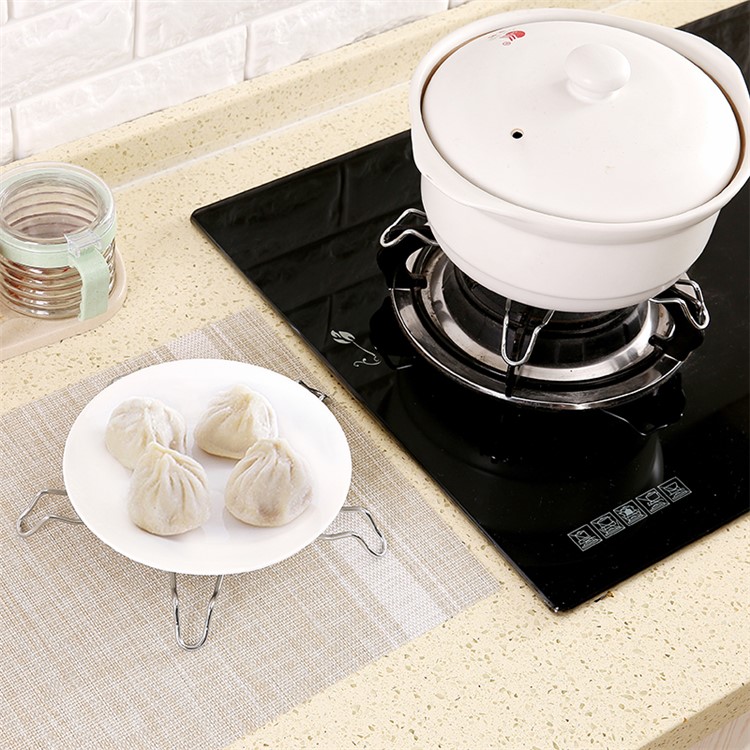 Pentagonal Stainless Steel Steamed Rack Pot Cooking Steaming Shelf-3