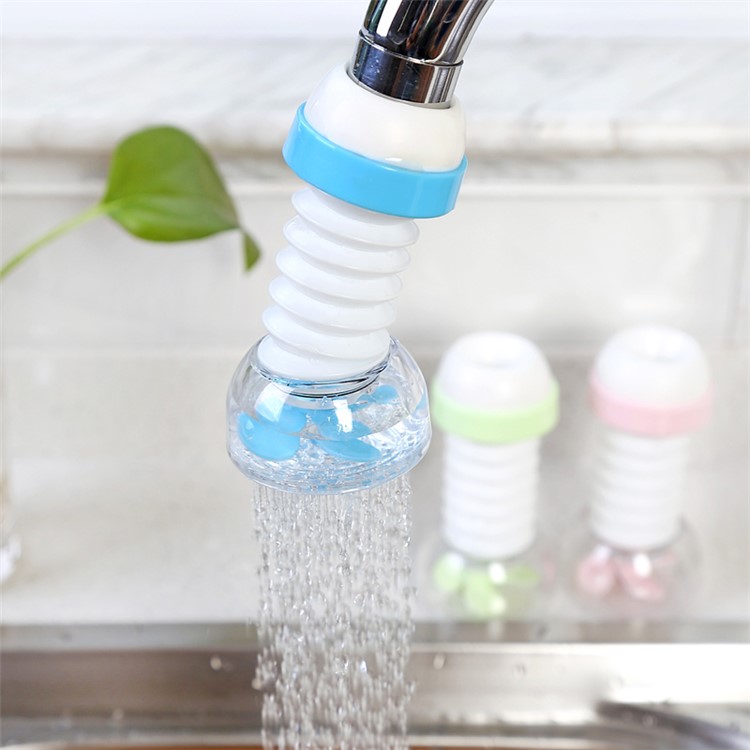 Kitchen Water Saver Tap 360 Degrees Rotatable Swivel Faucet Nozzle Filter - Blue-1