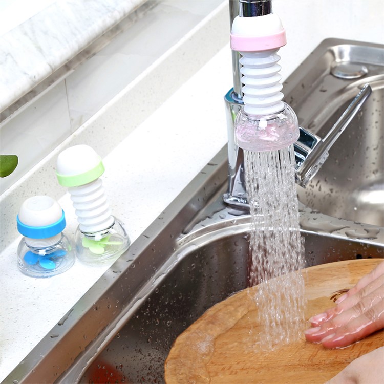 Kitchen Water Saver Tap 360 Degrees Rotatable Swivel Faucet Nozzle Filter - Green-4