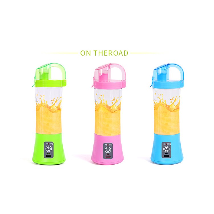 Portable Mini Blender Juicer Extractor Fruit Mixing Machine with USB Charger Cable - Green-2
