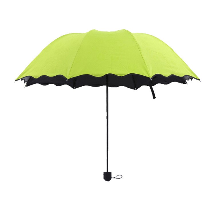 Travel Umbrella Compact Windproof Waterproof Umbrella with UV Protection - Green-2