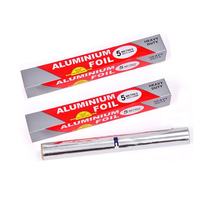Non-Stick Heavy-duty Aluminum Thin Foil for Grilling, Steaming, Barbecue, Size: 5m x 30cm-5