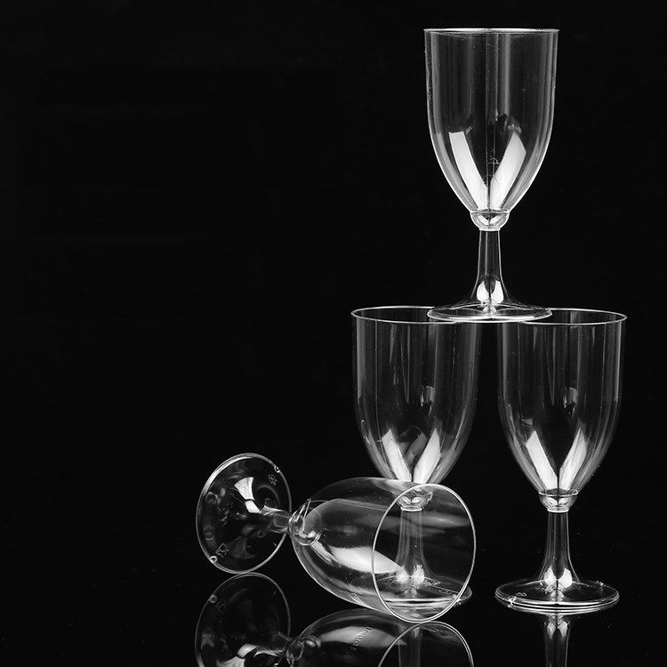 Fashionable 5 OZ Disposable PS Transparent Plastic Wine Cup 160ML [6