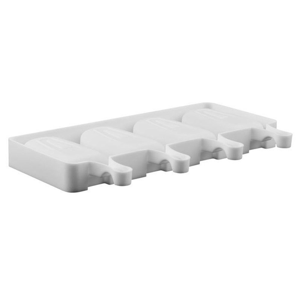 4 Cell Popsicle Maker Silicone Frozen Ice Cream Mold Juice Ice Lolly Pop Mould-11