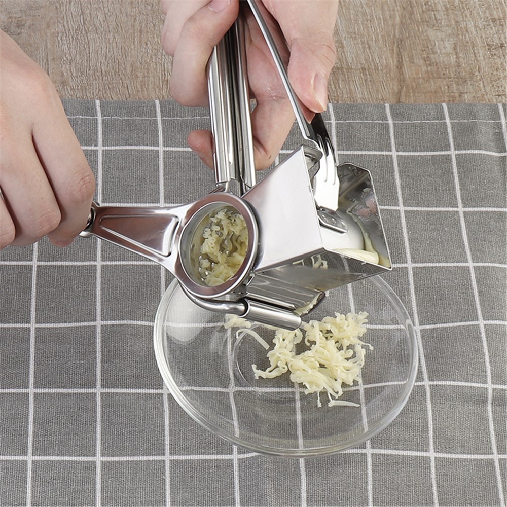 Stainless Steel Hand Rotating Cheese Grater Rotary Ginger Slicer Kitchen Gadget-9