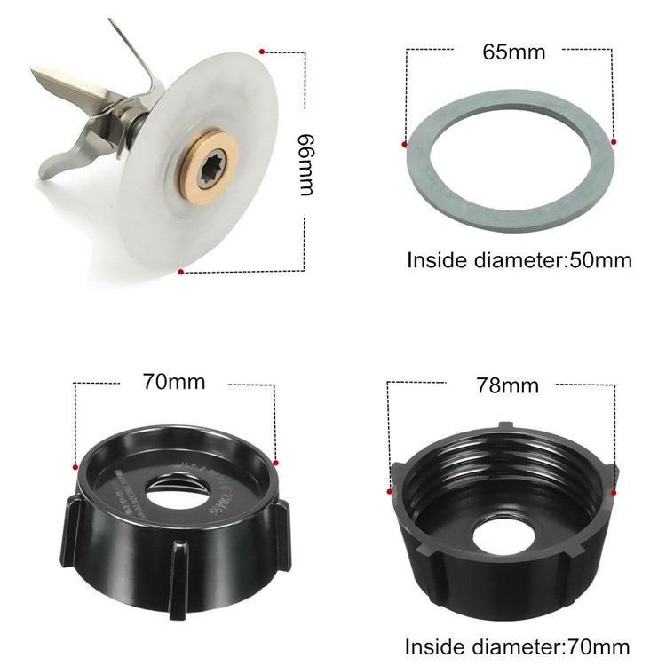 Replacement Parts for Oster Osterizer Blender Cutter Blade Bottom Cap Gasket-4