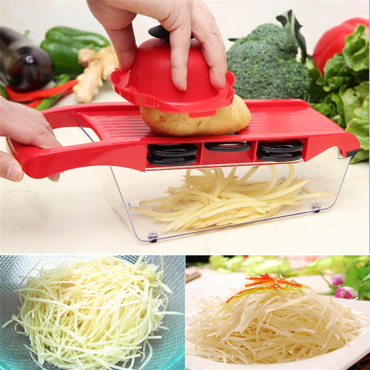 10 in 1 High Quality Vegetables Grater Portable Slicer Knife Set Kitchen Tool-4