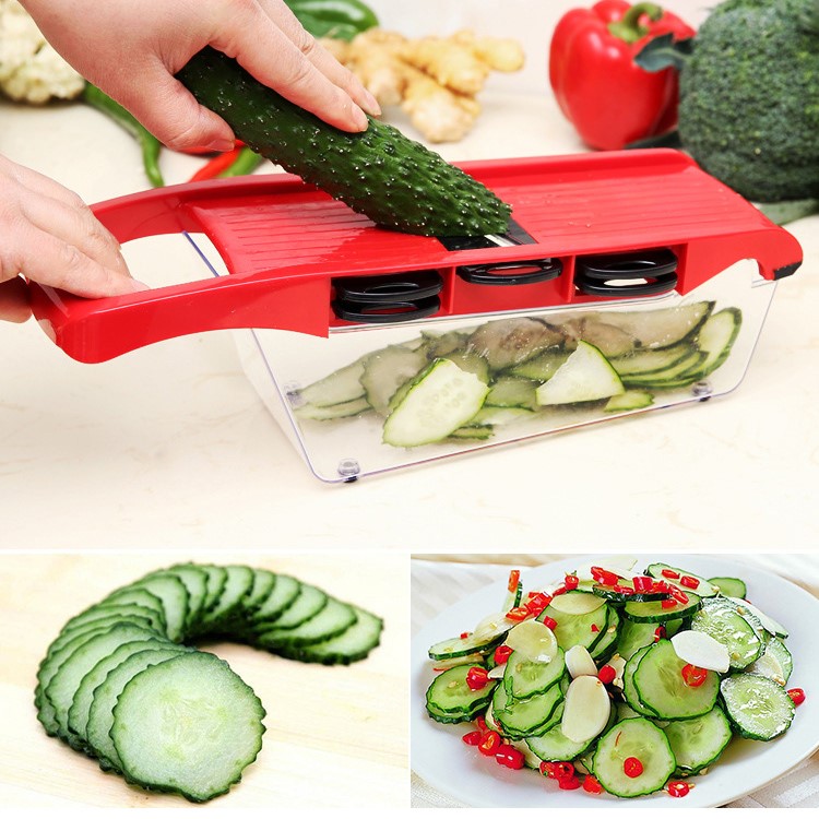 10 in 1 High Quality Vegetables Grater Portable Slicer Knife Set Kitchen Tool-6