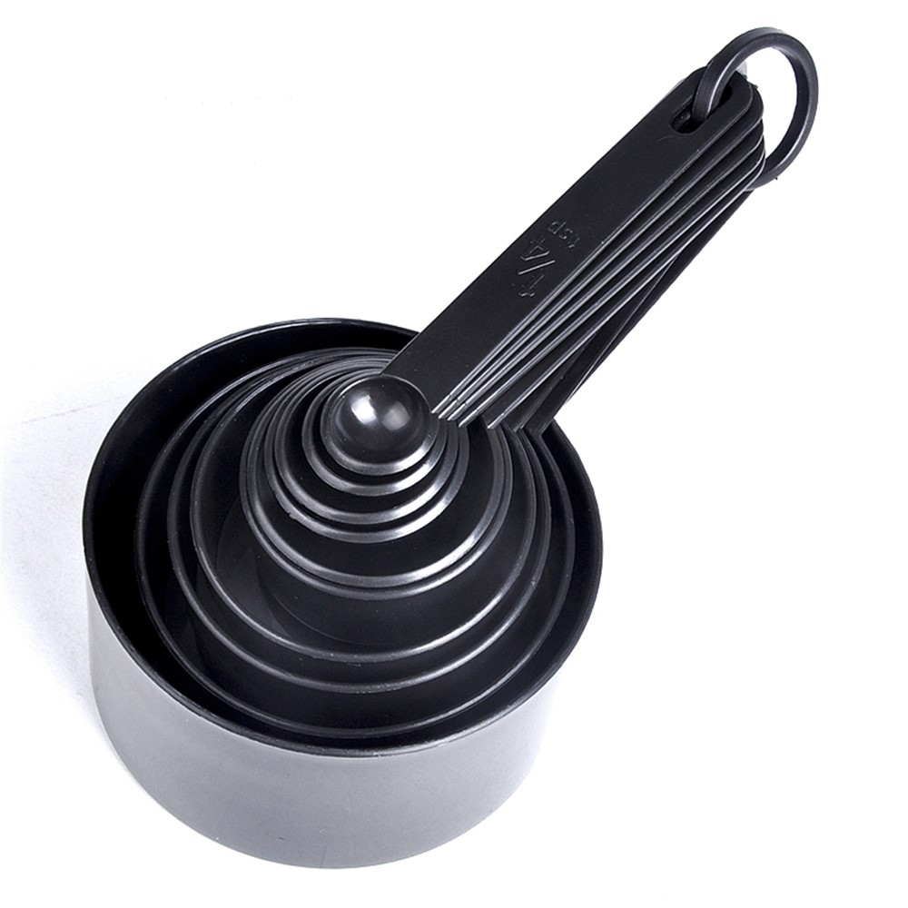 10 PCS Black Home Kitchen Baking Spoon Kit Tool Set-4