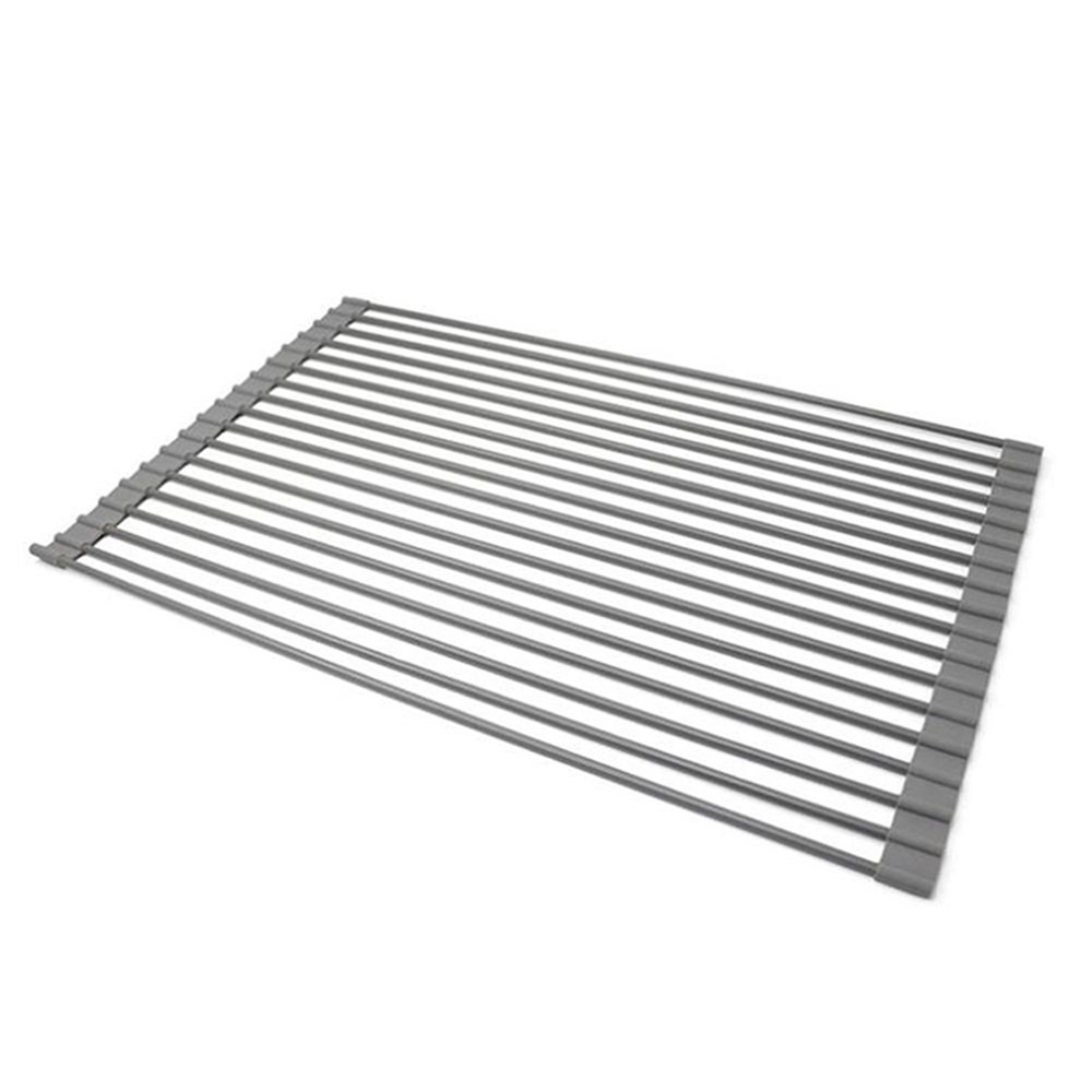 Over the Sink Multipurpose Roll-Up Dish Drying Rack-8