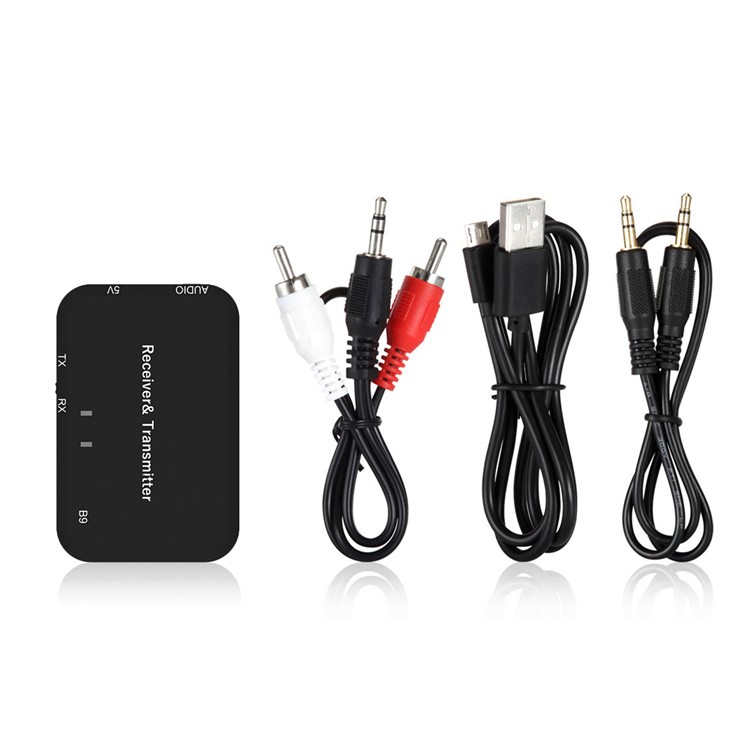 B9 2 in 1 Bluetooth Transmitter & Receiver Bluetooth Audio Adapter 3.5mm Stereo Audio Player-7