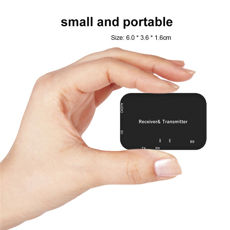 B9 2 in 1 Bluetooth Transmitter & Receiver Bluetooth Audio Adapter 3.5mm Stereo Audio Player-9