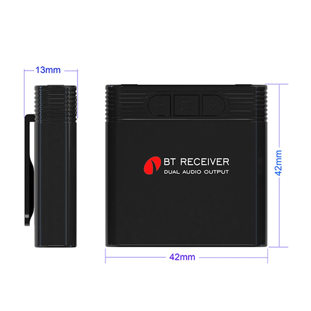TS-B8 Bluetooth 4.1 Receiver Dual Audio Output 3.5mm Stereo Adapter-6