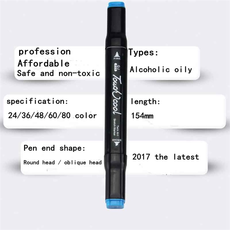48 Colors Dual Tip Marker Highlighter Pens for Adult Coloring Books Crafting Drawing Art Markers-10