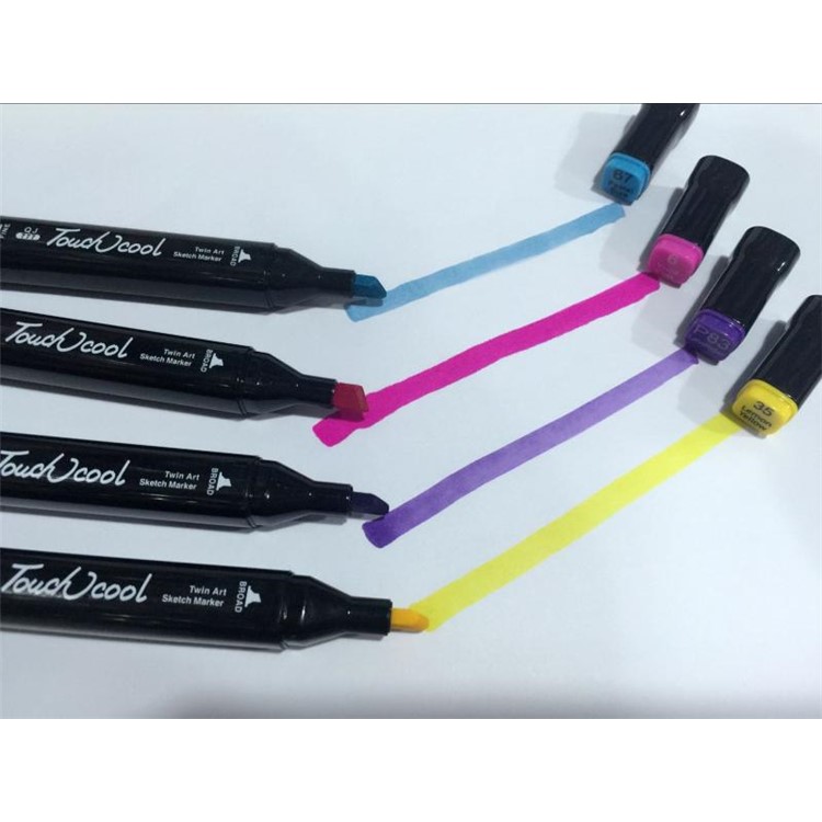 48 Colors Dual Tip Marker Highlighter Pens for Adult Coloring Books Crafting Drawing Art Markers-16