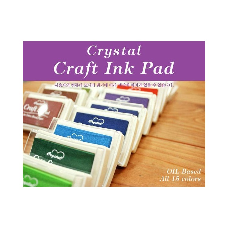 Crystal Craft Ink Pad Assorted Color 15Pcs-9