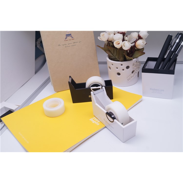 Novelty Tape Dispenser Mini Desktop Office Sellotape Sticky Pack Holder - White-3