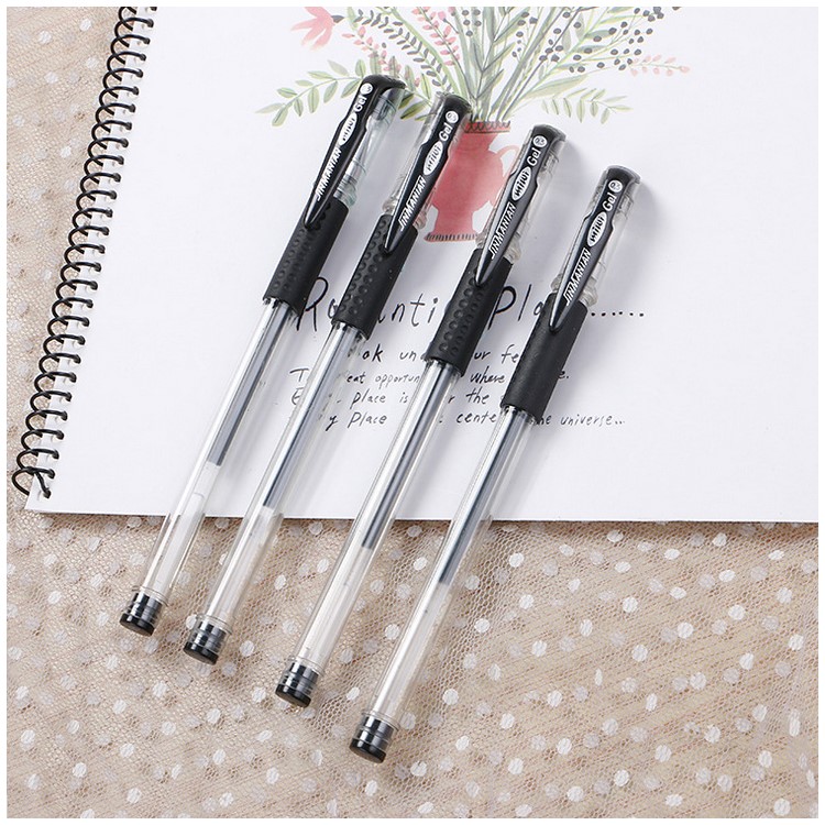 20Pcs/Set 0.5mm Gel Ink Pens Office Writing Smooth Pens School Office Supplies - Black-1