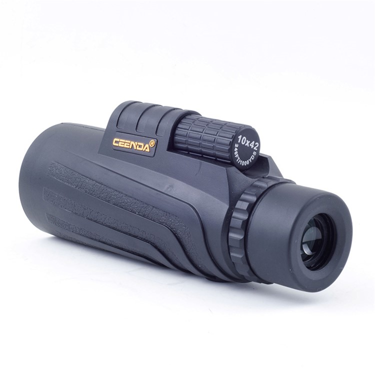 Single Hand Focus Waterproof Fog-proof 10x Zoom Monocular with Low-light-level Night Vision - Black-11