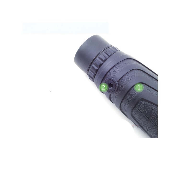 Single Hand Focus Waterproof Fog-proof 10x Zoom Monocular with Low-light-level Night Vision - Black-18