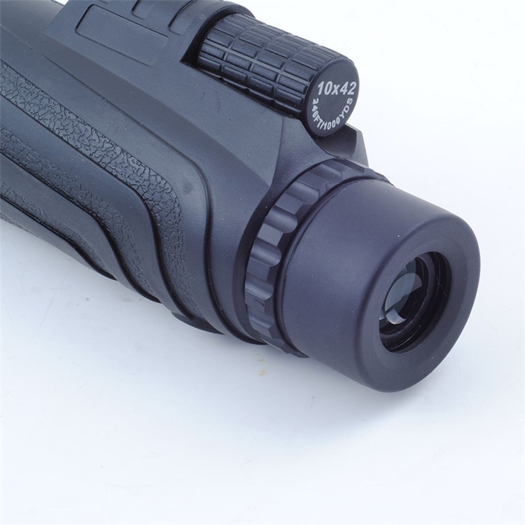 Single Hand Focus Waterproof Fog-proof 10x Zoom Monocular with Low-light-level Night Vision - Black-9