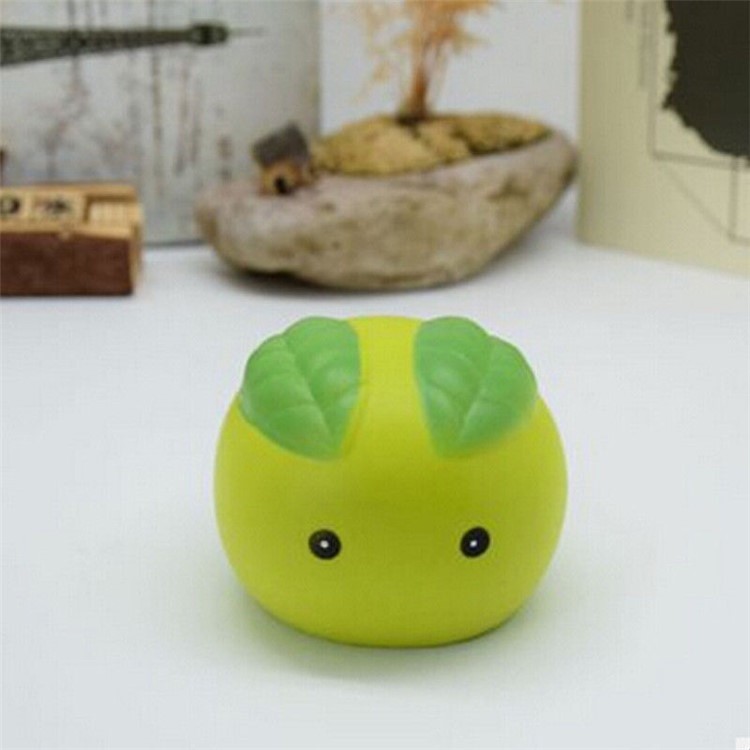 Adorable Cartoon Steamed Bun Hand Fidget Squeeze Pinch Toy Home Decoration - Green-1