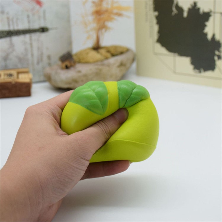 Adorable Cartoon Steamed Bun Hand Fidget Squeeze Pinch Toy Home Decoration - Green-3
