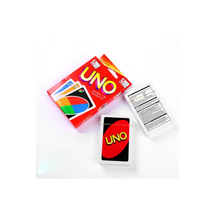 UNO Standard 108 Fun Cards Game for Family Friend Travel Playing Card and Instruction-3