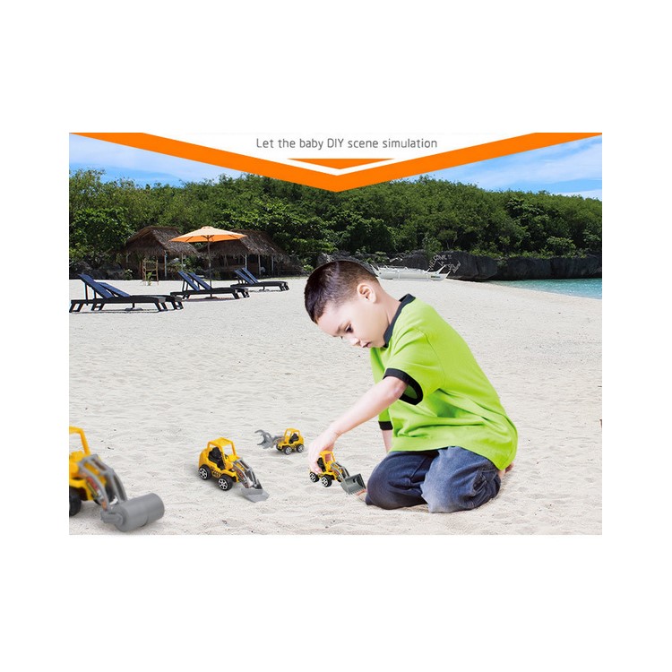 DIBANG Metal Alloy Engineering Car Models Mini Vehicles Truck Cars Toy for Kids - Random-14