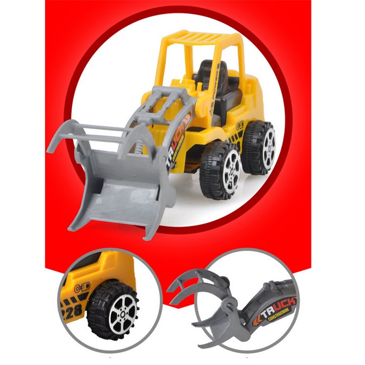 DIBANG Metal Alloy Engineering Car Models Mini Vehicles Truck Cars Toy for Kids - Random-4