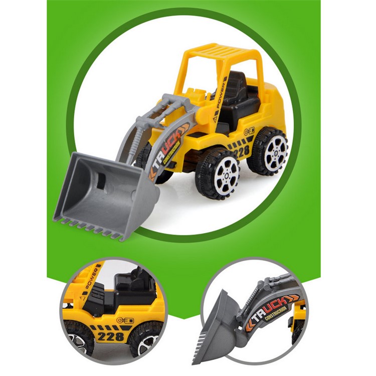 DIBANG Metal Alloy Engineering Car Models Mini Vehicles Truck Cars Toy for Kids - Random-5
