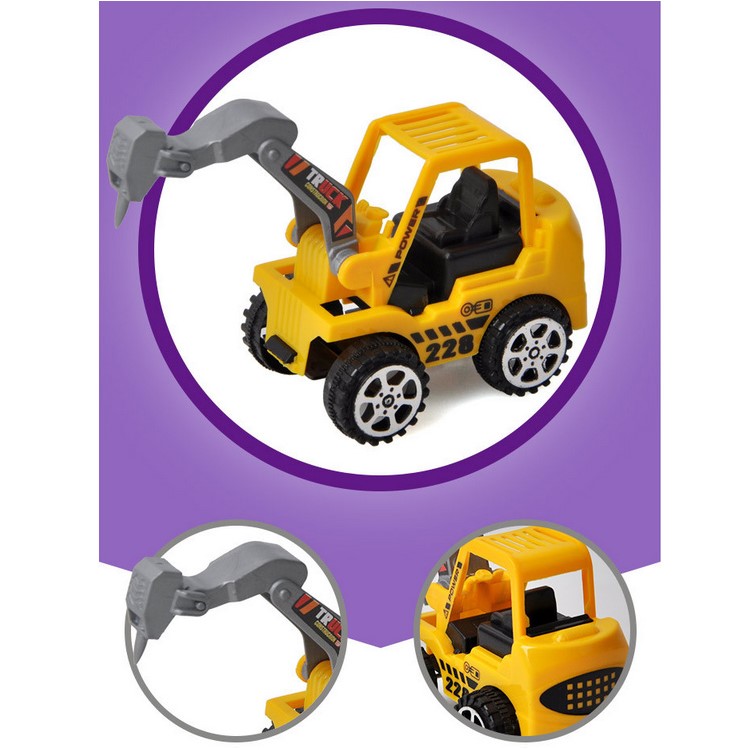 DIBANG Metal Alloy Engineering Car Models Mini Vehicles Truck Cars Toy for Kids - Random-7