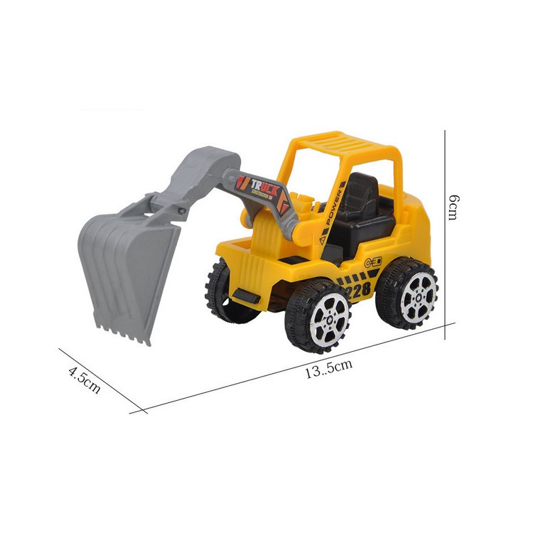 DIBANG Metal Alloy Engineering Car Models Mini Vehicles Truck Cars Toy for Kids - Random-9