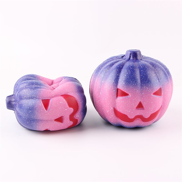 10cm Halloween Squishy PU Starry Pumpkin Slow Rebound Soft Squeeze Toy for Stress Relief-1
