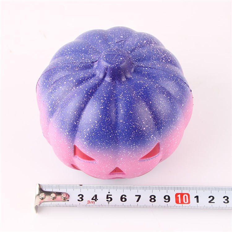10cm Halloween Squishy PU Starry Pumpkin Slow Rebound Soft Squeeze Toy for Stress Relief-10