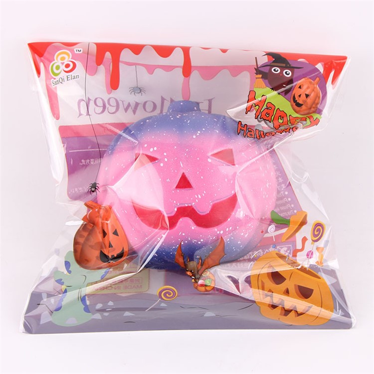 10cm Halloween Squishy PU Starry Pumpkin Slow Rebound Soft Squeeze Toy for Stress Relief-12