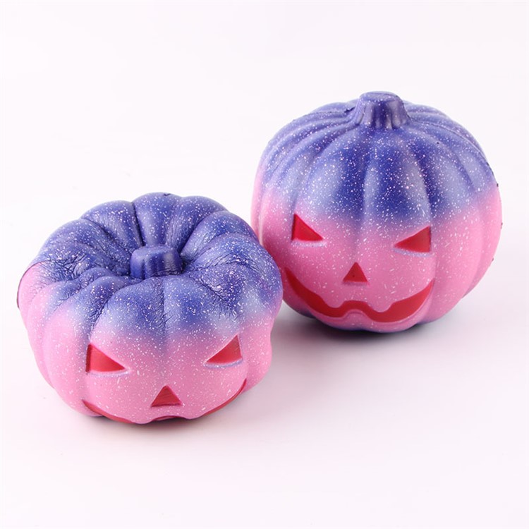 10cm Halloween Squishy PU Starry Pumpkin Slow Rebound Soft Squeeze Toy for Stress Relief-2