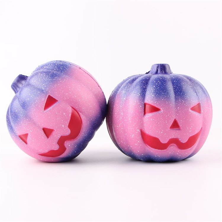 10cm Halloween Squishy PU Starry Pumpkin Slow Rebound Soft Squeeze Toy for Stress Relief-3