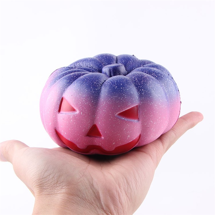 10cm Halloween Squishy PU Starry Pumpkin Slow Rebound Soft Squeeze Toy for Stress Relief-7