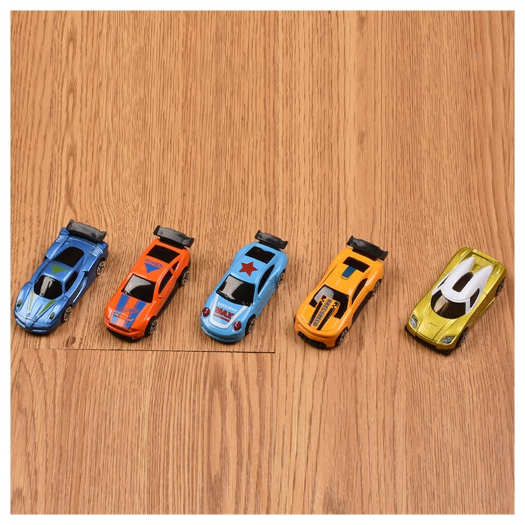 4Pcs/lot 1:50 Mini Cartoon Cute Taxi Alloy Car Model Kit for Kids - Random-3