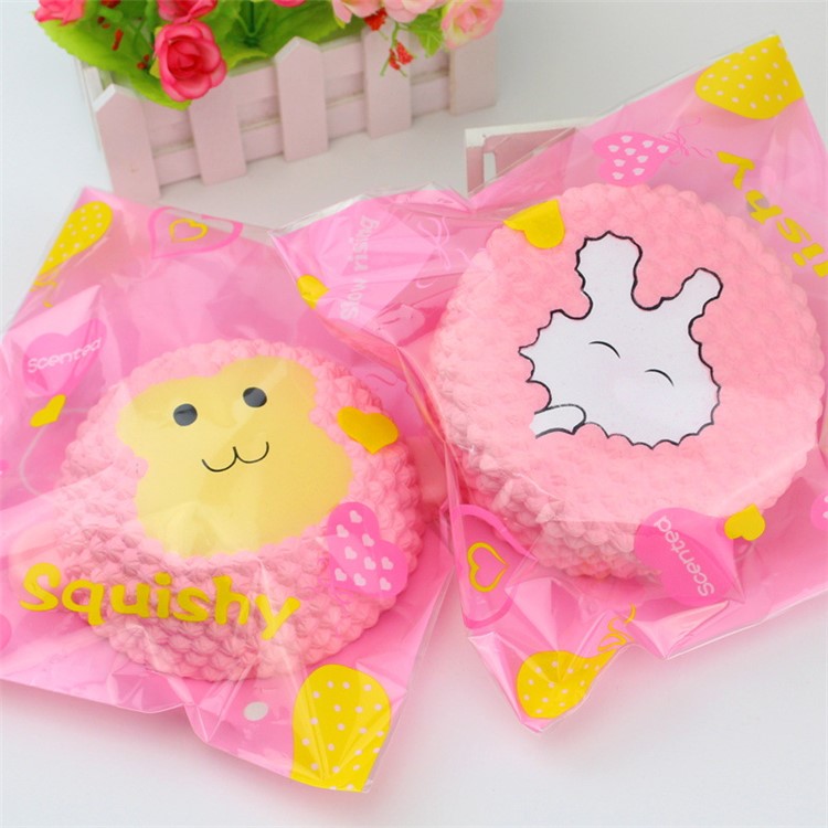 Slow Rising Squishy Cake Shape Stress Relief Soft Hand Toy - Monkey-4