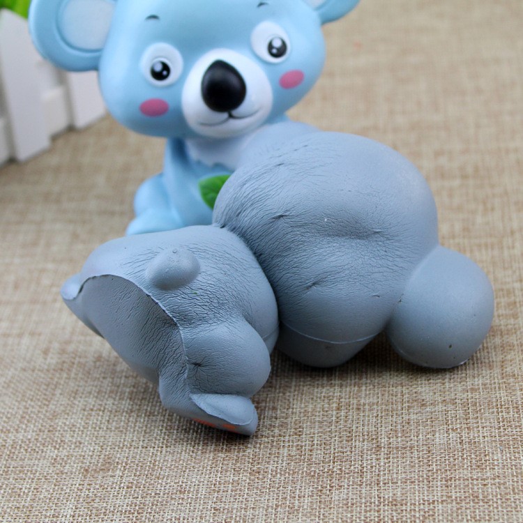 PU Stress Relief Koala Reduced Pressure Squishy Toy - Grey-4