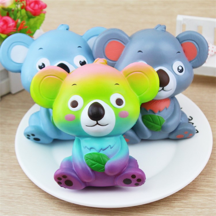 PU Stress Relief Koala Reduced Pressure Squishy Toy - Grey-6