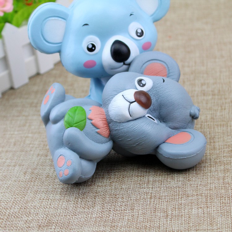 PU Stress Relief Cute Koala Reduced Pressure Squishy Toy - Blue-2