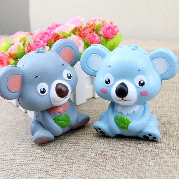 PU Stress Relief Cute Koala Reduced Pressure Squishy Toy - Blue-4