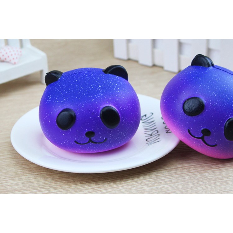 Lovely Squishy Slow Rising Soft Squishy Charm Toy for Stress Relief - Cosmic Panda-3