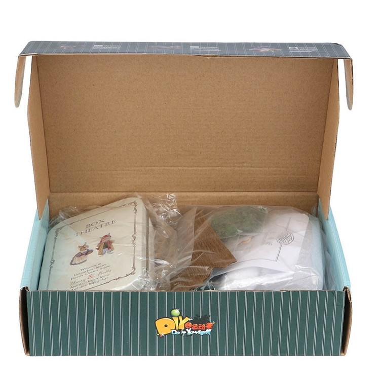 3D DIY Handmade Box Theatre Assemble Kits Dollhouse Miniature Box Gift Toys - Snow Dream-11