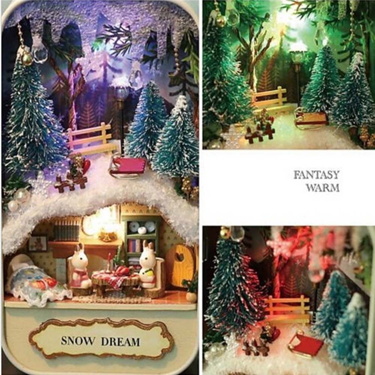 Miniature 3D DIY Handmade Box Theatre Dollhouse Box Gift Toys for Kids Children - Island Adventures-4